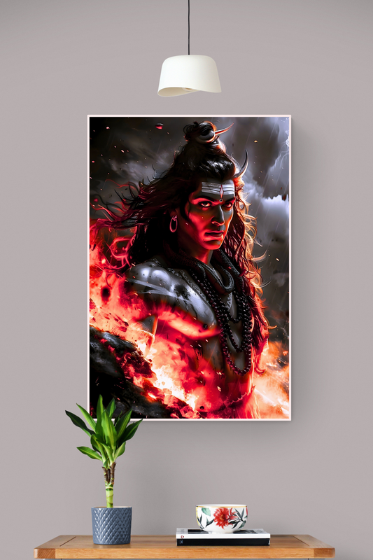 Lord Shiva: Cosmic Fury Unleashed Poster/Artwork - Craft Alchemy