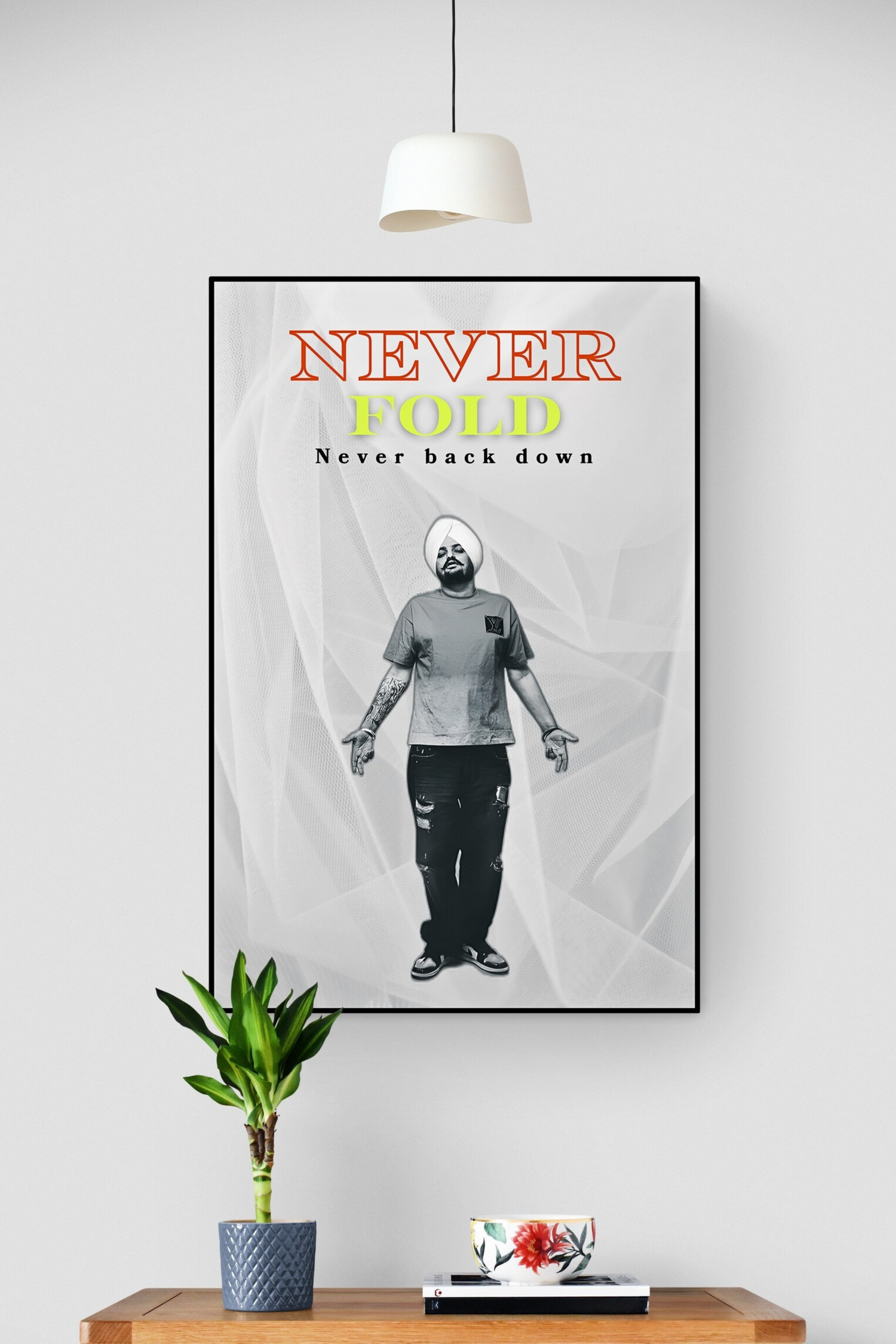 Never Fold: Never Back Down Poster/Artwork - Craft Alchemy